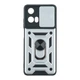 Чехол накладка Guard Shield Armor с кольцом для Motorola E14 Silver - изображение 1