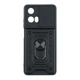 Чехол накладка Guard Shield Armor с кольцом для Motorola E14 Black - изображение 1