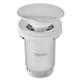 Донный клапан для раковины Zerix BV-01 1 1/4'' с переливом автоматический СLICK-СLACK (Цвет хром - изображение 1