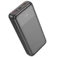 УМБ портативное зарядное устройство быстрой зарядки QC3 22.5 W Powerbank Hoco J121A 20000 mAh PD 20W павер банк черный - изображение 1