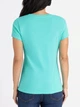Футболка бавовняна жіноча U.S. Polo Assn 216634-2J00A (AQUA TEAL) S Бірюзова (786662293164) - зображення 2