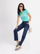 Футболка бавовняна жіноча U.S. Polo Assn 216634-2J00A (AQUA TEAL) S Бірюзова (786662293164) - зображення 3