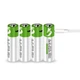 Акумулятори (4 шт.) AA з зарядкою USB Type-C 1.5V Li-Ion 2600mWh Smart + кабель (162330-4) - зображення 4