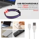 Світящийся нашийник для собак LED (USB), Водонепроникний IP68, Multi-Colour, S - зображення 5