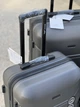 Комплект ( 3 шт ) Ударопрочный Wings Валіза дорожня на колесах Wings 4 колеса Розовый Wings 148 (серый) All Серый - изображение 5