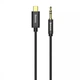 Кабель аудіо AUX Type-C to 3.5mm mini jack Baseus Yiven 1.2m (CAM01-01) - зображення 1