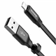 Кабель USB Baseus CALMBJ-B, USB to Lightning, 23см, 2А, Чорний, 01 - зображення 2