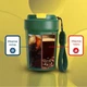 Термокружка для чая кофе с датчиком температуры Coffee Cup зеленая 390 мл (LB-205304) - изображение 3