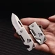 Мини нож 2 шт брелок для ключей стальной 3,6 см Mini Knife серый (GS-194856) - изображение 1