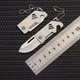 Мини нож 2 шт брелок для ключей стальной 3,6 см Mini Knife серый (GS-194856) - изображение 2