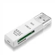 Універсальний кардрідер USB 2.0 SD/microSD компактний адаптер для карт пам'яті Card Reader White - зображення 1