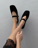 Балетки с ремешком Meideli женские Черный 36 (23,5 cм) (wtp0109 black) - изображение 1