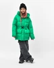 Пуховик з поясом для дівчаток X-Woyz DT-8359-12 134 см зелений - зображення 1