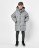 Пуховик для хлопчика з ефектом меланжу X-Woyz DT-8373-4 140 см сірий - изображение 4