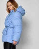 Жіночий пуховик з кулісою X-Woyz LS-8947-11 L блакитний - зображення 4