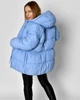 Жіночий пуховик з кулісою X-Woyz LS-8947-11 L блакитний - зображення 7