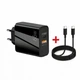 Зарядка 65 Вт USB Type-C PD/QC AC Prof F002 + кабель Type-C/Type-C в подарок - изображение 1