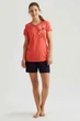 Піжама: футболка та брюки U.S. Polo ASSN 42(S) Кораловий (83253) - зображення 2