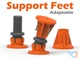 Регулируемое Крепление Adjustable Feet Strong 6 См Помаранчевий 3Д Друк - изображение 2
