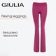 Женские бесшовные леггинсы клеш с заниженной посадкой Giulia FLEXING LEGGINGS JIVE XXS/XS Domsor, спортивные лосины клеш, из микрофибры - изображение 1