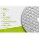 Alloid Pro. Круг алмазный шлифовальный на липучке HEXAGON 100 мм, зерно 50 - изображение 3