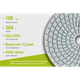 Alloid Pro. Круг алмазный шлифовальный на липучке 100 мм, зерно 300 - изображение 4