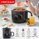 PANCERKA 1.6 л Електрична міні-мультиварка (електрокаструля) з HD цифровим дисплеєм і сенсорним керуванням, 550 Вт, швидке нагрівання, EU Plug, для домашнього приготування, біла - зображення 6