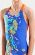 Купальник для дівчаток Arena Painting Swimsuit V Back (UPF 50+) 140 см Синій,різнокольоровий (010744-830-140) - зображення 3