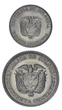 Набор монет Колумбия набор из 2 монет 1965 UNC 20, 50 сентаво - изображение 2