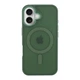 Чохол TPU+PC Goldencis Matte with MagSafe для iPhone 16 Dark Green - зображення 1