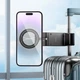 Магнитный держатель для смартфона Hoco H62 универсальный с поворотом 360 градусов для iPhone 12-16 черный - изображение 5