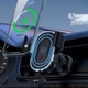 Автодержатель с беспроводной зарядкой 15W для телефона универсальный черный для автомобиля с фиксацией на воздуховоде - изображение 2