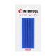 Комплект клеевых стержней голубых, 7,4×100 мм, 12 шт. INTERTOOL RT-1054 - изображение 1