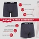 Комплект нижнего белья Levi's Cotton Boxers Briefs Breathable Stretch 4 Pack Color: Camo Размер S - изображение 3