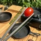 Многоразовые титановые палочки 23см для суши Titanium с чехлом, японские китайские корейские палочки для еды и роллов DD-23Y - изображение 7