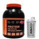 Whey protein bioline 80% белка + gaba (2 кг / банка) набор мышечной массы + прирост и укрепление мышц + Шейкер Земляничный пунш - изображение 1