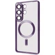 Протиударний чохол накладка VVave Premium Metal Color Case with MagSafe Magnetic Ring MagFit Samsung Galaxy S26 Ultra deep purple - зображення 1
