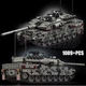 Конструктор танк Леопард 34см на 1009 деталей Leopard 2А7 подвижная башня пушка гусля (811) - изображение 1