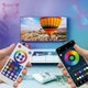 Розумна неонова USB стрічка з керуванням пультом та смартфоном світлодіодна гнучка RGB стрічка для стильного підсвічування (GB024) - зображення 5