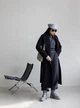 Женское пальто демисезонное на запах удлиненное oversize Палермо N LEO PRIDE 0188 42-44 Черный ( LP - 0188/1 B ) - изображение 4
