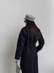 Женское пальто демисезонное на запах удлиненное oversize Палермо N LEO PRIDE 0188 42-44 Черный ( LP - 0188/1 B ) - изображение 11