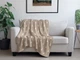 Плед Biltex Flannel бежевый с принтом Goosey Двуспальный 180х200 см (4820298413957) - изображение 1