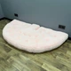 Бескаркасное кресло-кокон трансформер меховое Teddy 160х80 см розовое - изображение 2