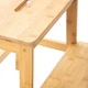 Taboret ze schodkiem HOMLA PASSO bambusowy 43x43x46 cm Buk (5904183873640) - obraz 6