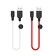 USB Hoco X21 Plus Silicone Lightning 0.25m Черно-Красный - изображение 2