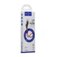 USB Hoco X21 Plus Silicone Lightning 0.25m Черно-Красный - изображение 3