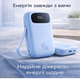 Power Bank Baseus PD 45W 20000 mAh з вбудованим кабелем USB-C / Lightning, швидка зарядка Blue - зображення 2
