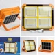 Портативний сонячний акумулятор D8 12000 mAh з ліхтариком Power Bank для заряджання пристроїв - зображення 6