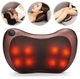 Масажна подушка для шиї, спини та тіла Massage Pillow, 8 роликів, для дому та машини - зображення 8