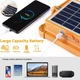 Портативний сонячний акумулятор D8 12000 mAh з ліхтариком Power Bank для заряджання пристроїв - зображення 9